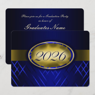 Convite Festa da Turma Blue and Gold de 2026