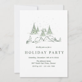 Convite Festa da vila de Natal de Snowy