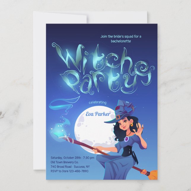 Convite Festa das Bruxas (Frente)