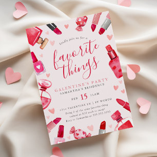 Convite Festa das Coisas Favoritas do Galentine's