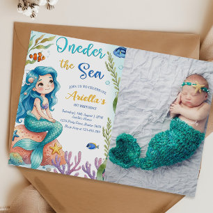 Convite Festa de 1º Aniversário da Sereia Oneder O Mar Ser