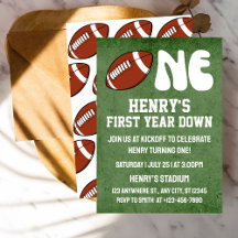 Festa de 1º Aniversário de Futebol First Year Down