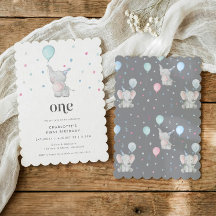 Festa de 1º Aniversário de um Elefantezinho Fofo