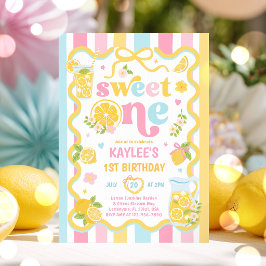 Convite Festa de 1º Aniversário do Lemon Summer Sweet One