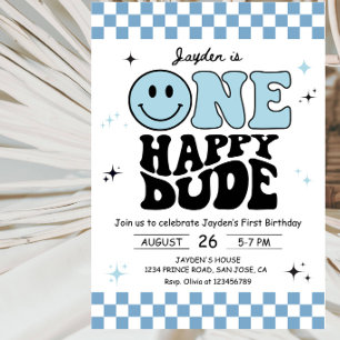 Convite Festa de 1º Aniversário do One Happy Dude