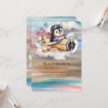 Festa de 1º Aniversário do Penguin Boy com Avião A