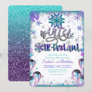 Convite Festa de 1º Aniversário Winder One-derland Wonderl