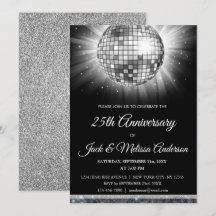 Festa de 25º Aniversário de Casamento Bola de Disc