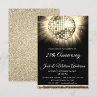 Festa de 25 Anos de Casamento Bola de Discoteca Do