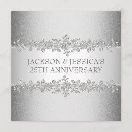 Convite Festa de 25 de Rosas Elegante