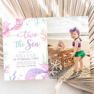 Convite Festa de 2 anos de Sereia Dois ao Mar Foto