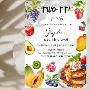 Convite Festa de 2 anos do Menino Fruity Two-TTI
