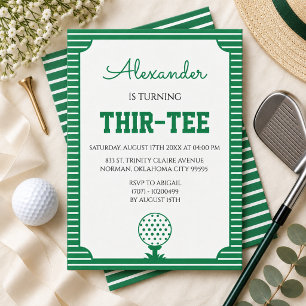 Convite Festa de 30 Anos do Green Stripes Golf