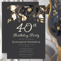 Festa de 40º Aniversário com Floral de Magnólia Pr