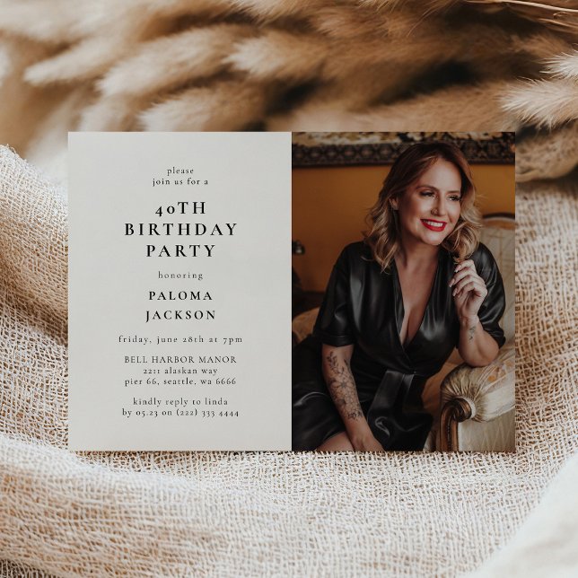 Convite Festa de 40 Anos da Modern Photo (Criador carregado)