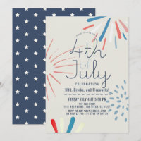 Festa de 4 de julho do Fireworks Splatters