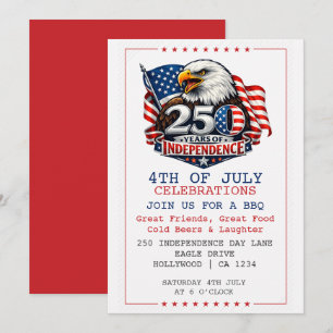 Convite Festa de 4 de Julho dos 250 Anos de Independência