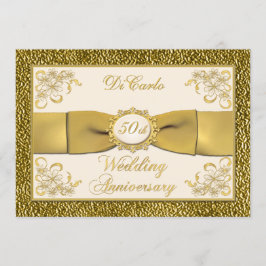 CONVITE Festa de 50 Anos com FITA IMPRESSA Floral