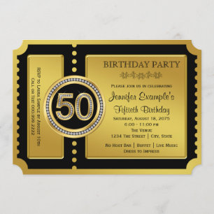 Convite Festa de 50 Anos do Bilhete de Ouro