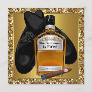 Convite Festa de 50 Anos do Homem Perfeito