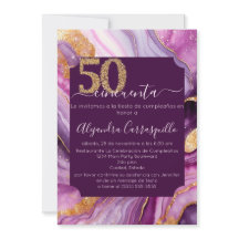 Festa de 50 Anos em Ágata Sofisticada Espanhola