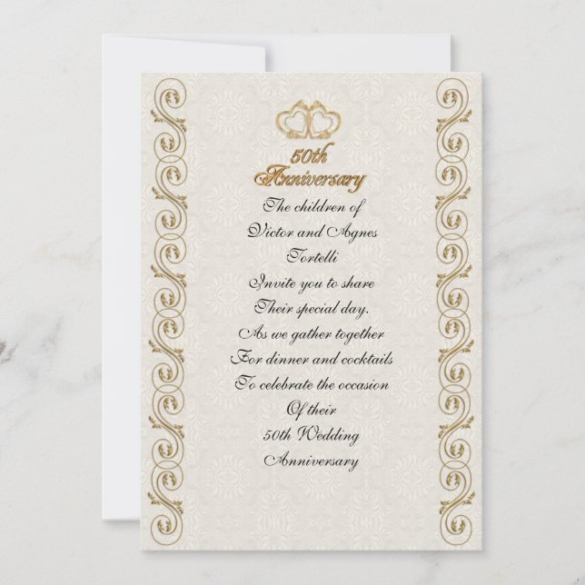 Convite Festa de 50 anos para pais (Frente)