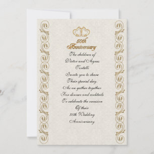 Convite Festa de 50 anos para pais