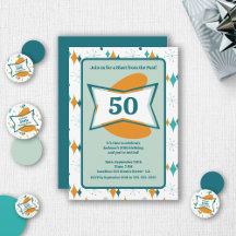 Festa de 50 Anos Retro Meados do Século Qualquer I