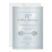 Festa de 60º Aniversário do Casamento Elegante
