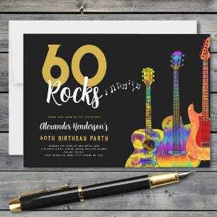 Convite Festa de 60 anos da Guitar 60 Rocks