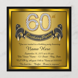 Convite Festa de 60 Anos de Ouro