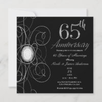 Festa de 65 Anos Black & Silver Diamond 65