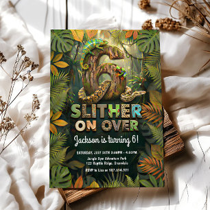 Convite Festa de 6 anos do Lagarto da Selva Slither
