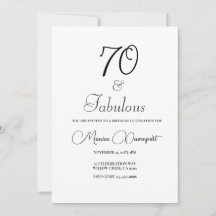 Festa de 70 anos moderna e fabulosa de aniversário