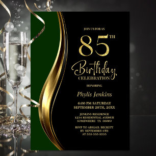 Convite Festa de 85 Anos do Black Gold Green