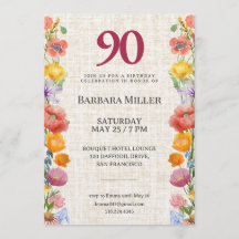 Festa de 90 Anos Floral - Jardim Elegante