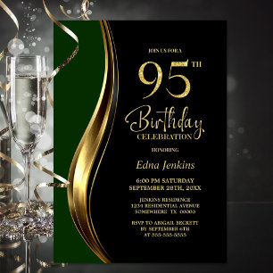 Convite Festa de 95 Anos do Black Gold Green