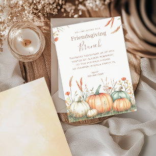 Convite Festa de Ação de Graças Friendsgiving