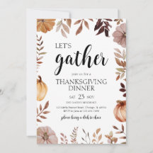 Festa de Ação de Graças para Colher Vamos de Abóbo