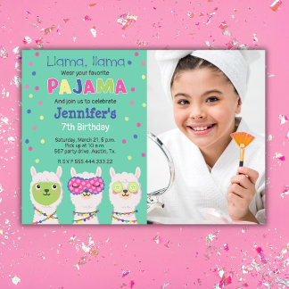 Convite Festa de ama pajama, sonâmbulo, Foto