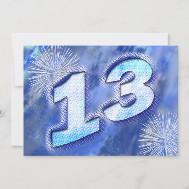 Convite festa de aniversário 13 (Frente)