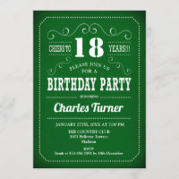 Festa de aniversário 18 - Branco Verde