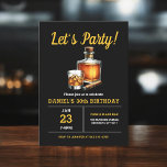 Convite Festa de aniversário 30 Whiskey Charuto Bourbon<br><div class="desc">Levante um copo para celebrar ao estilo com este Convite de aniversário de Whiskey Bourbon Adulto. Com uma design russa, mas sofisticada, inspirada em rótulos clássicos de uísque, este convite é perfeito para entusiastas de bons espíritos. Com uma tipografia ousada e tons ricos e terríveis, ele define o clima para...</div>