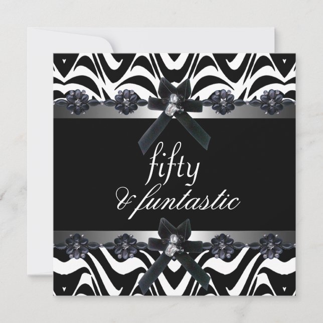 Convite festa de aniversário 50ª distribuição prateada pre (Frente)