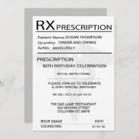 Festa de aniversário 50ª Pad de Receita Médica