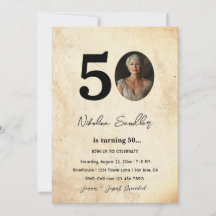 Festa de aniversário 50 formal e clássica