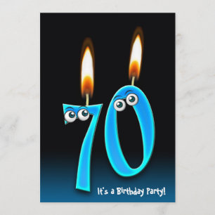 Convite Festa de aniversário 70