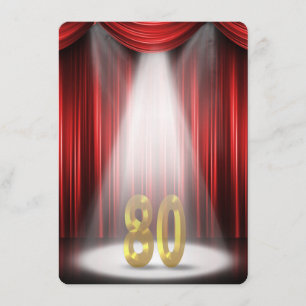 Convite Festa de aniversário 80