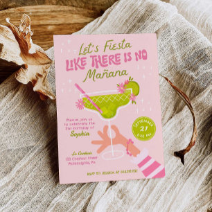 Convite Festa de aniversário Adulta Margarita Fiesta