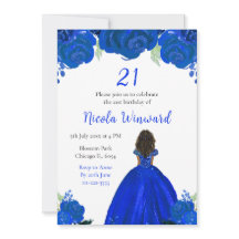 Festa de aniversário azul da Princesa da Pele Escu